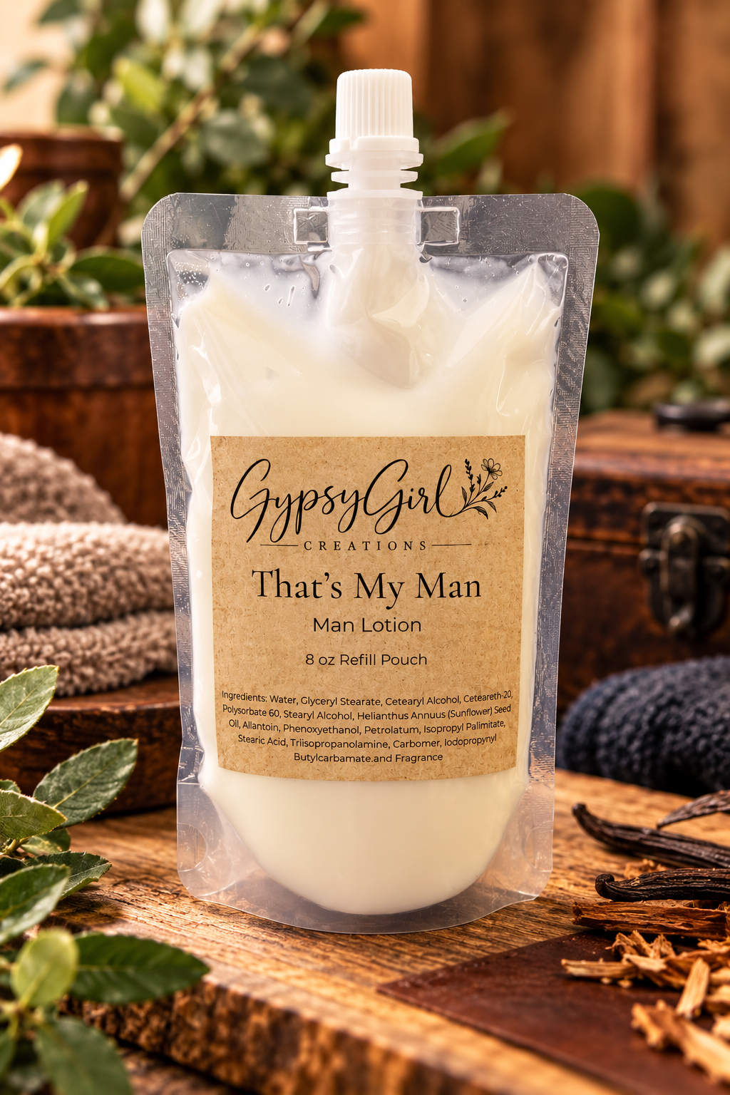 Men's Lotion – 8 oz Refill Pouch